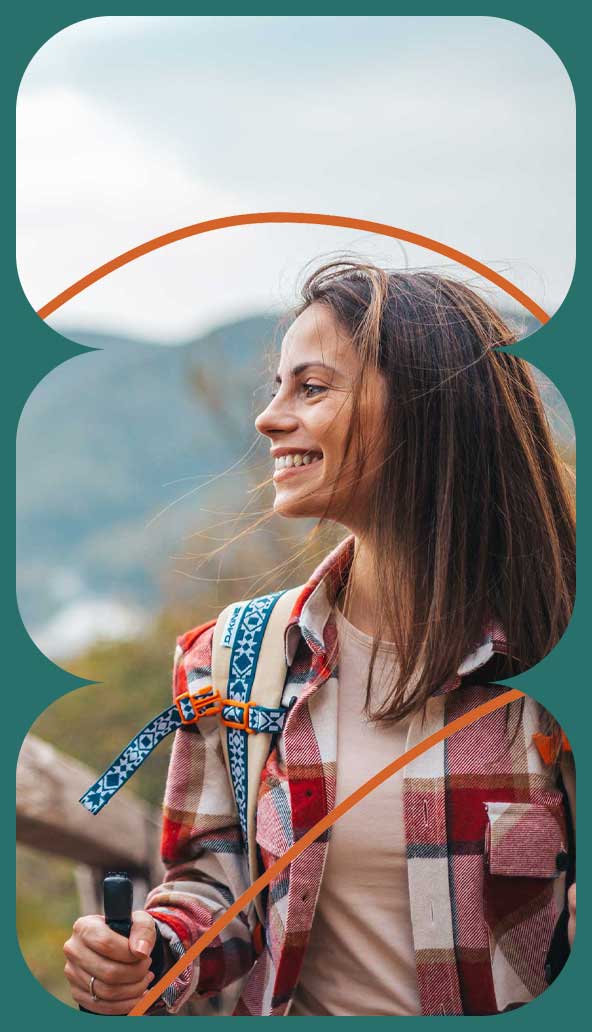 Woman hiking Woman hiking